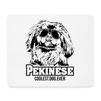 PEKINESE coolest dog ever Hundespruch Hunde Hund - Mousepad (Querformat) - Weiß - Vorne
