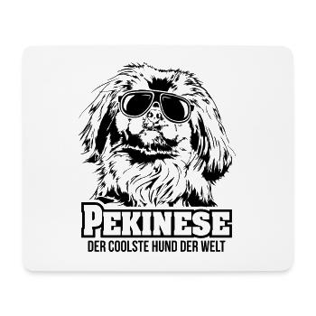 PEKINESE coolster Hund Hundespruch Wilsigns Hunde - Mousepad (Querformat) - Weiß - Vorne