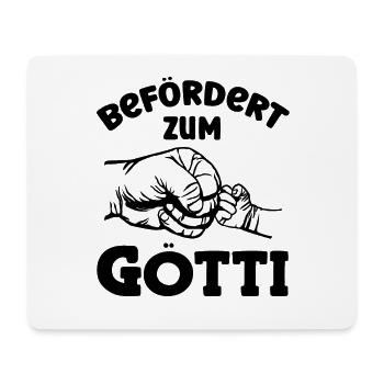 Befördert zum Götti Patenonkel Schweiz Taufpate - Mousepad (Querformat) - Weiß - Vorne