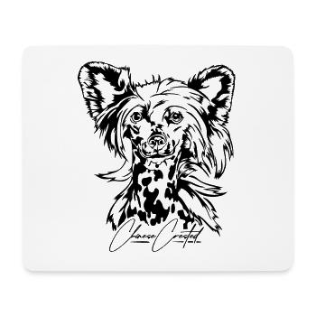 CHINESE CRESTED hairless Hunde Hund Wilsigns - Mousepad (Querformat) - Weiß - Vorne