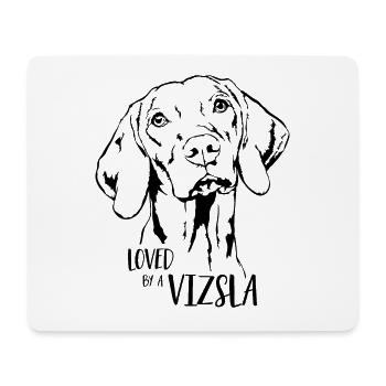 Loved by a Vizsla Dog Saying Dogs Wilsigns - Mouse Pad (horizontal) - white - Front