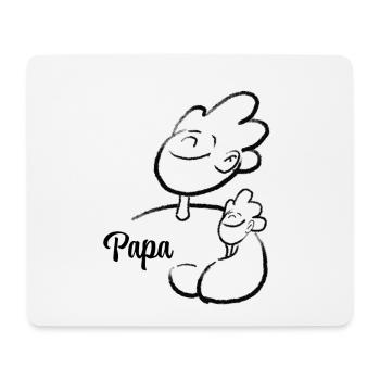 Father and Son Illustration - Mouse Pad (horizontal) - white - Front