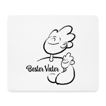 Bester Vater und Sohn illustration - Mousepad (Querformat) - Weiß - Vorne