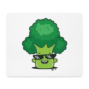 Brocoli frais - Tapis de souris (format paysage) - blanc - Devant