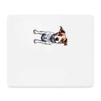 Jack Russell Terrier Hund süß - Mousepad (Querformat) - Weiß - Vorne