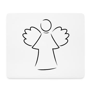 engel - Mousepad (Querformat) - Weiß - Vorne