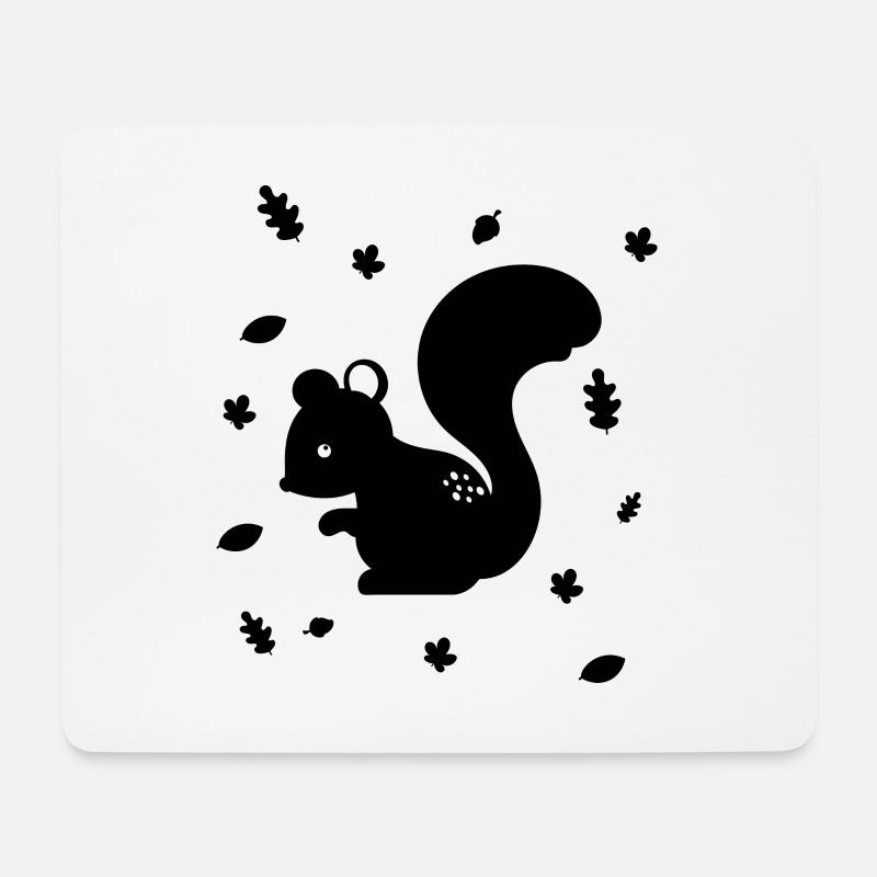 Eichhörnchen - Streifenhörnchen - Waldtier - Natur - Mousepad (Querformat) - Weiß