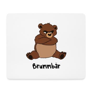 Brummbär - Mousepad (Querformat) - Weiß - Vorne