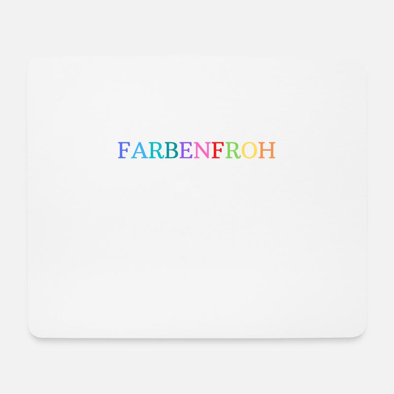 Farbenfroh - Mousepad (Querformat) - Weiß