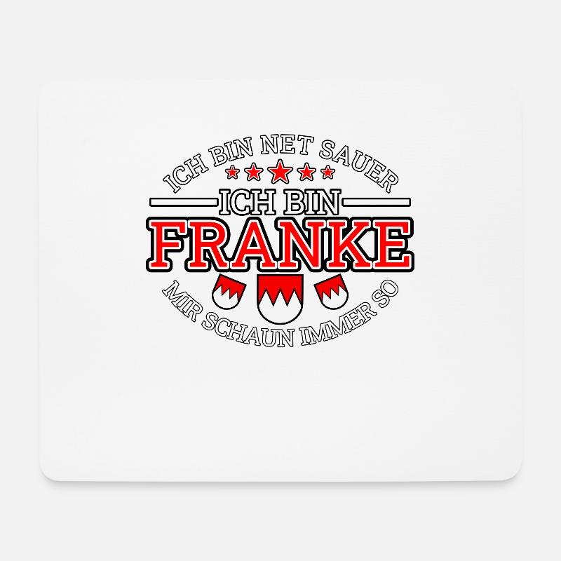 Franken Fränkisch Frankenland Geschenk - Mousepad (Querformat) - Weiß