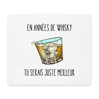en années de whisky - Tapis de souris (format paysage) - blanc - Devant