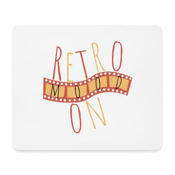 Retro Mood On – Vintage Style - Mousepad (Querformat) - Weiß - Vorne