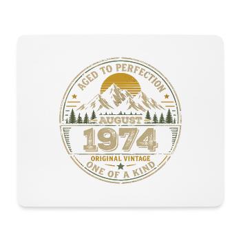 Cadeau Anniversaire 1974 Août Vintage 1974  - Tapis de souris (format paysage) - blanc - Devant