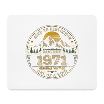 Vintage 1971 August 1971 Birthday Gift - Mouse Pad (horizontal) - white - Front