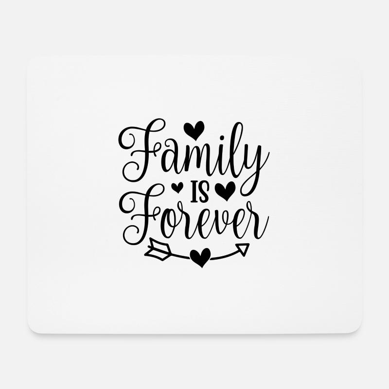 Family - Mousepad (Querformat) - Weiß