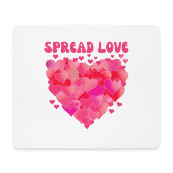 Spread love - Mouse Pad (horizontal) - white - Front