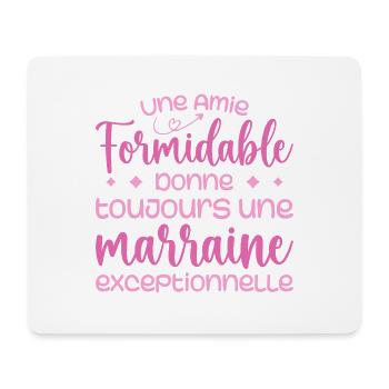 Amie formidable donne une marraine exceptionnelle - Tapis de souris (format paysage) - blanc - Devant