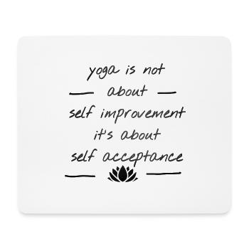 yoga - Mousepad (Querformat) - Weiß - Vorne