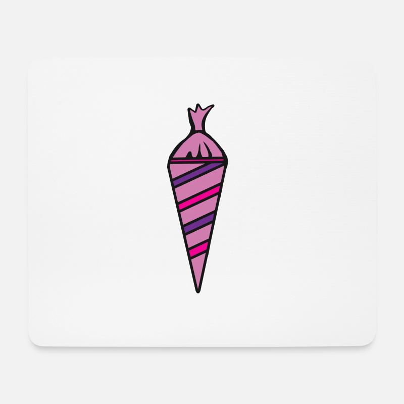 Schultüte Schülerin Zuckertüte Einschulung - Mousepad (Querformat) - Weiß