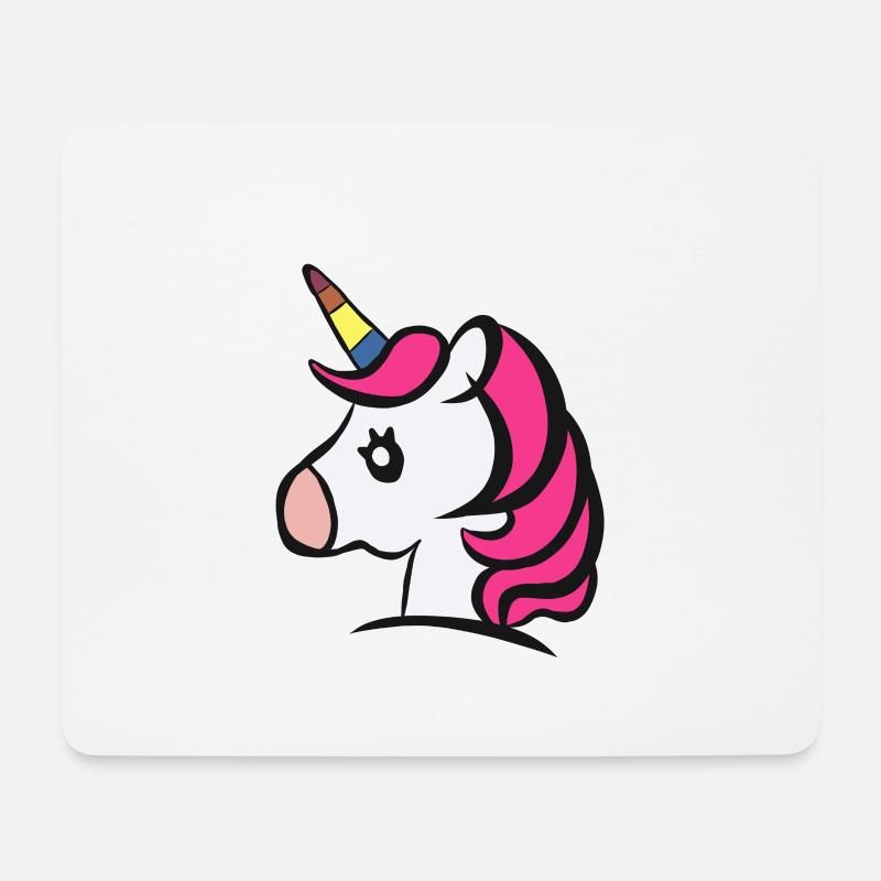 süßes Unicorn Geschenk Einhorn Baby Einhörner Kind - Mousepad (Querformat) - Weiß