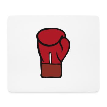 Boxhandschuh Boxer Kampfsport Boxhandschuhe Boxen - Mousepad (Querformat) - Weiß - Vorne