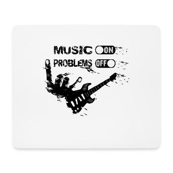 Guitar shirt bass guitarist instrument musician - Mouse Pad (horizontal) - white - Front