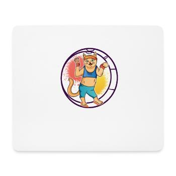 Rhönrad Rhönradgymnastics Gymnast Katzen Rhönrad - Mouse Pad (horizontal) - white - Front