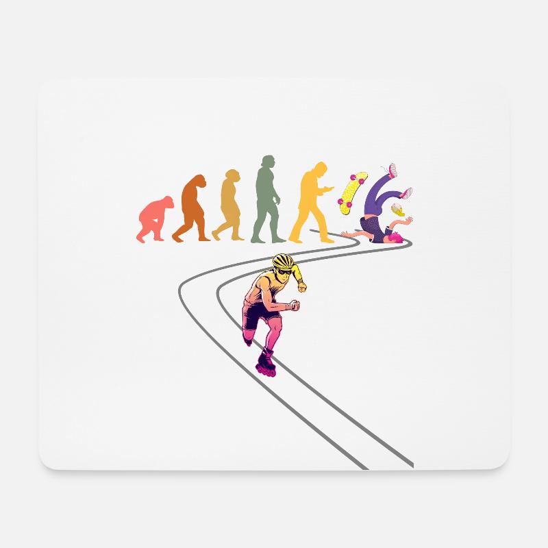 Inline Skating Rollerskates Inline Skates - Mouse Pad (horizontal) - white
