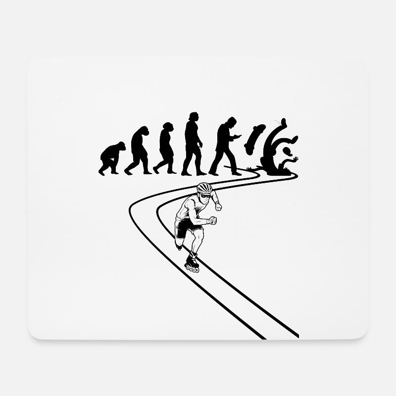 Inline Skating Inline Skater Inline Skates - Mouse Pad (horizontal) - white