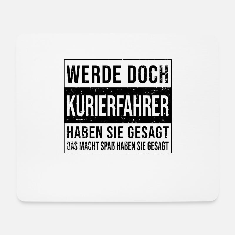 Apotheken Geburtstag Arbeit witzige Kurierfahrer - Mousepad (Querformat) - Weiß
