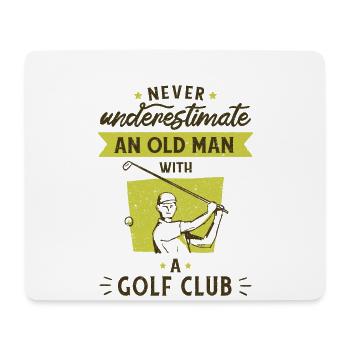Jeu de golf Golfeur Balle de golf dictons amusants - Tapis de souris (format paysage) - blanc - Devant