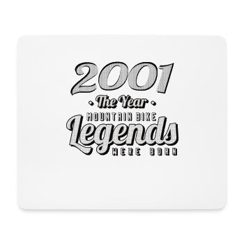 VTT-Mountainbiker 2001 Vintage Anniversaire VTT - Tapis de souris (format paysage) - blanc - Devant