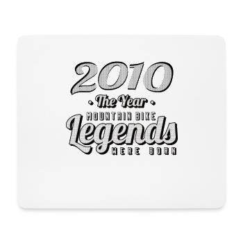 VTT-Mountainbiker 2010 Vintage Anniversaire VTT - Tapis de souris (format paysage) - blanc - Devant