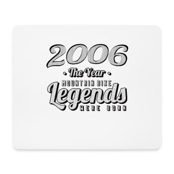 VTT-Mountainbiker 2006 Vintage Anniversaire VTT - Tapis de souris (format paysage) - blanc - Devant