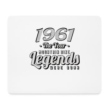 VTT-Mountainbiker 1961 Naissance Anniversaire VTT - Tapis de souris (format paysage) - blanc - Devant
