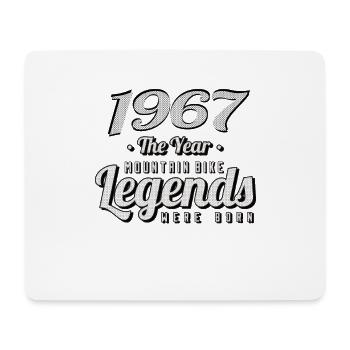 VTT-Mountainbiker 1967 Naissance Anniversaire VTT - Tapis de souris (format paysage) - blanc - Devant