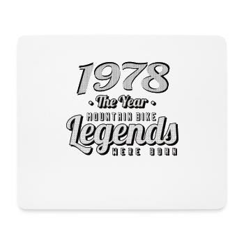 VTT-Mountainbiker 1978 Naissance Anniversaire VTT - Tapis de souris (format paysage) - blanc - Devant