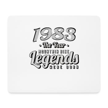 VTT-Mountainbiker 1983 Naissance Anniversaire VTT - Tapis de souris (format paysage) - blanc - Devant
