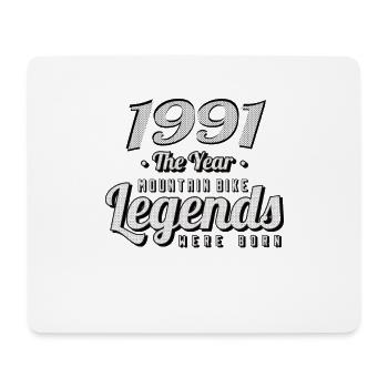 VTT-Mountainbiker 1991 Naissance Anniversaire VTT - Tapis de souris (format paysage) - blanc - Devant