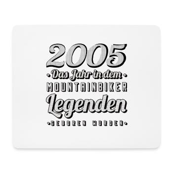 MTB-Mountainbiker 2005 Jahrgang Geburtstag MTB - Mousepad (Querformat) - Weiß - Vorne