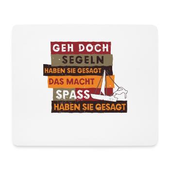 Segler Segel-Boot Segelschiff Segelyacht - Mousepad (Querformat) - Weiß - Vorne
