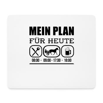 Trabrennpferd Trabrennsport Pferdesport Pferde - Mousepad (Querformat) - Weiß - Vorne