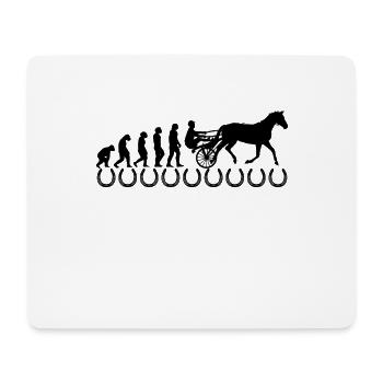 Trotting Horse Harness Equestrian Sport Horses - Mouse Pad (horizontal) - white - Front
