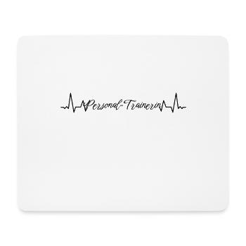 Sport Herzschlag Personal-Trainerin - Mousepad (Querformat) - Weiß - Vorne