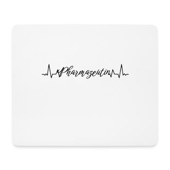 Laborant Herzschlag Pharmazeutin - Mousepad (Querformat) - Weiß - Vorne