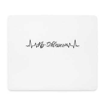 Kfz-Mechaniker Herzschlag Kfz-Schlosserin - Mousepad (Querformat) - Weiß - Vorne