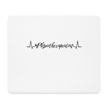 Therapeut Herzschlag Physiotherapeutin - Mousepad (Querformat) - Weiß - Vorne