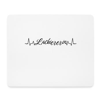 Autolackierer Herzschlag KFZ-Lackiererin - Mousepad (Querformat) - Weiß - Vorne