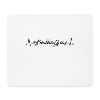 Banker Herzschlag Bankkauffrau - Mousepad (Querformat) - Weiß - Vorne