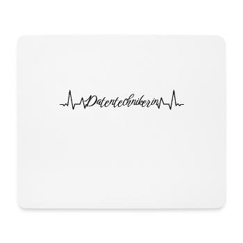 Elektroniker Herzschlag Datentechnikerin - Mousepad (Querformat) - Weiß - Vorne